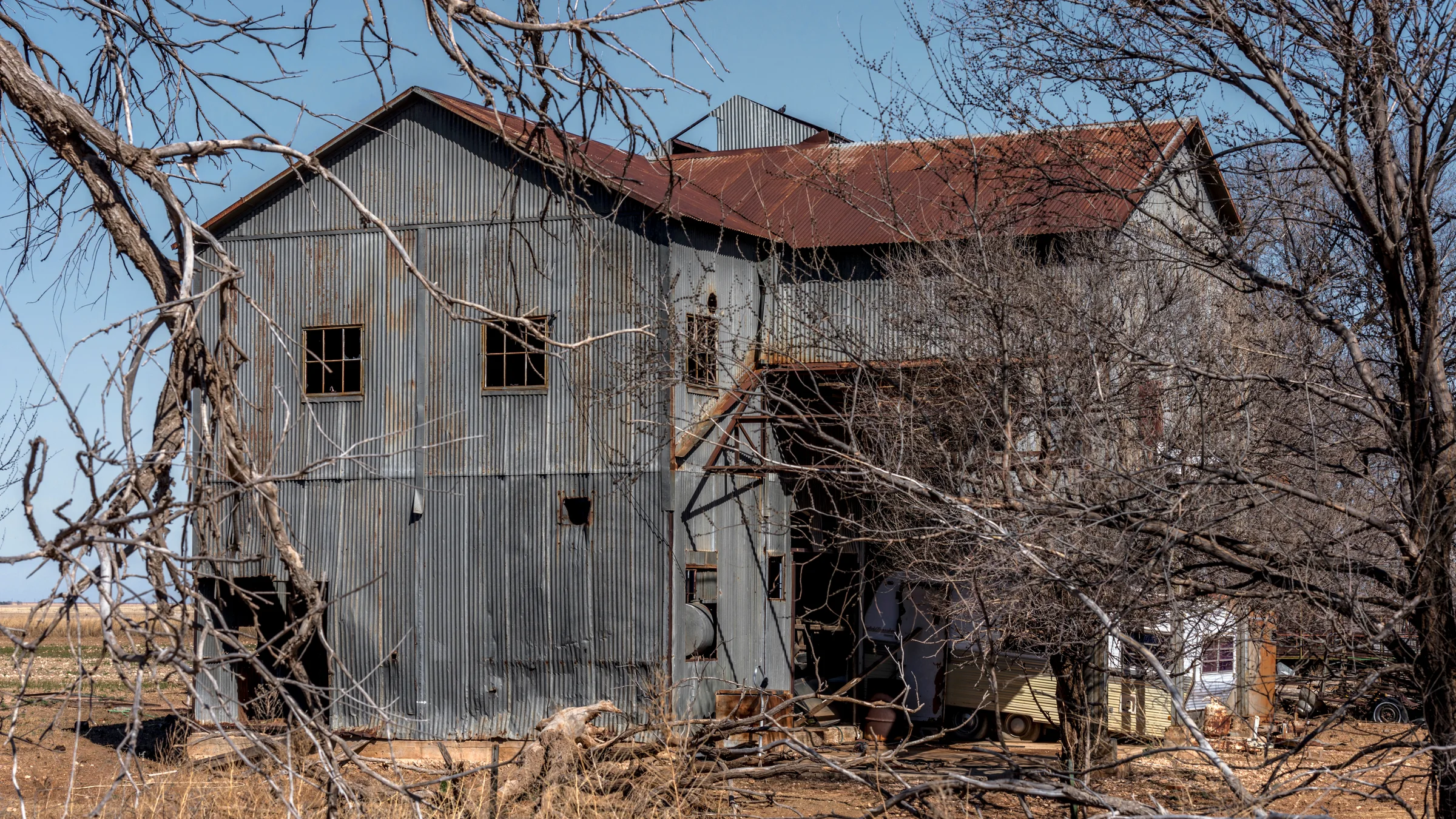 West side of Gardner-Hankins Gin at Enochs — Enochs, Bailey County, Texas