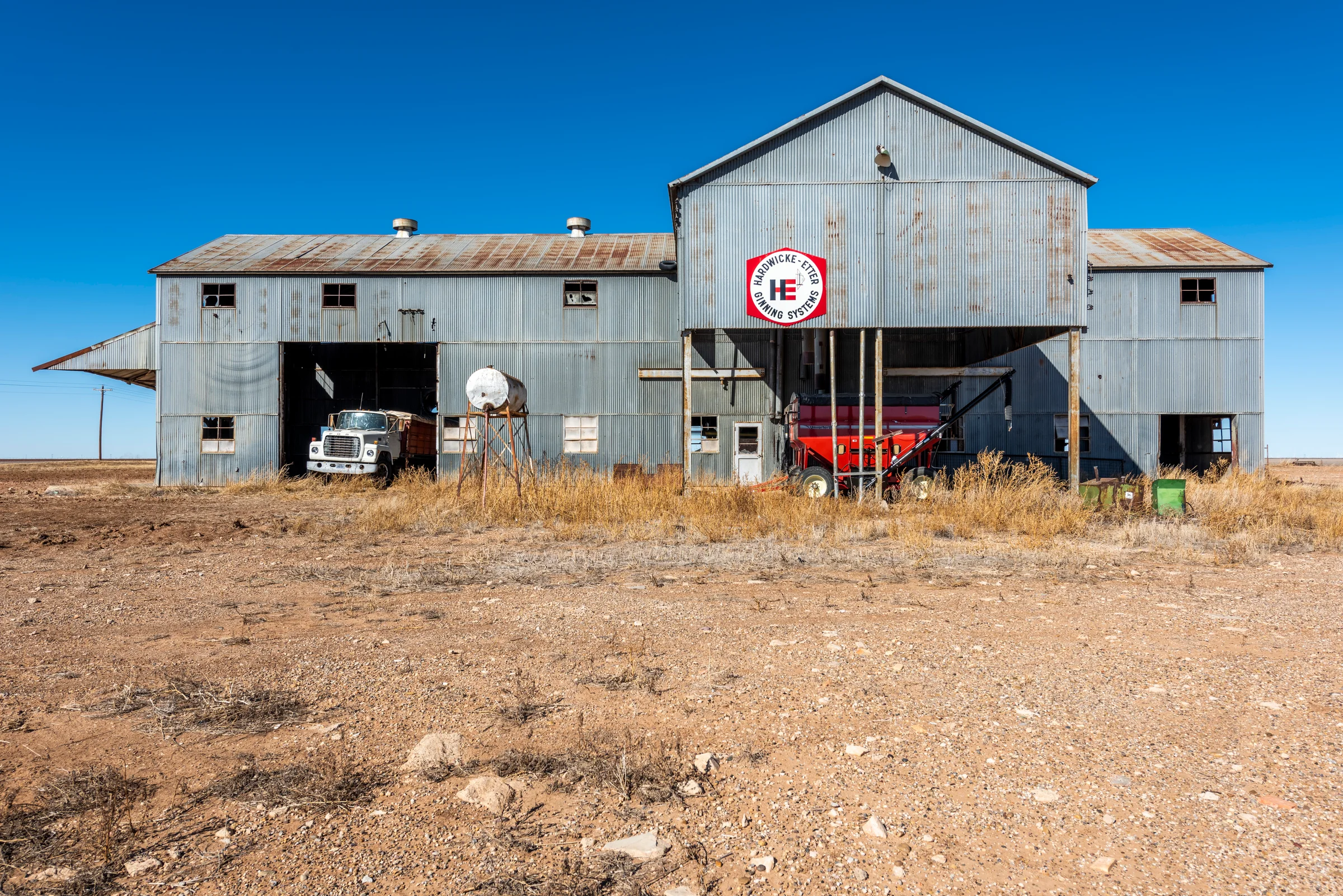 Lakeview Gin Closeup — Lakeview, Floyd County, Texas
