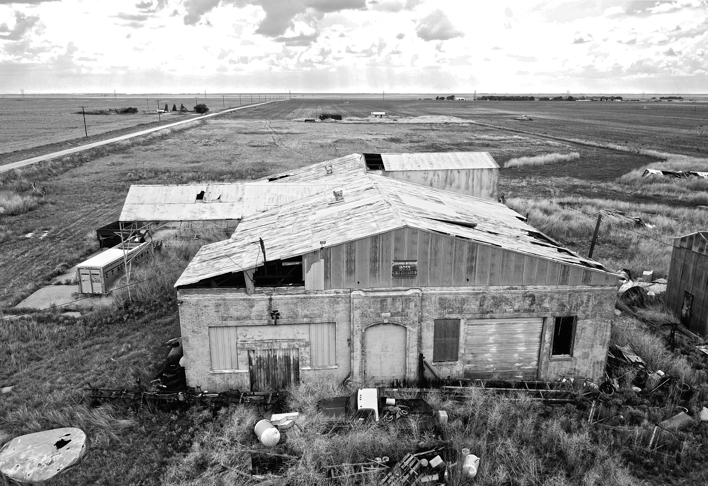 New Lynn Gin Aerial — New Lynn, Lynn County, Texas