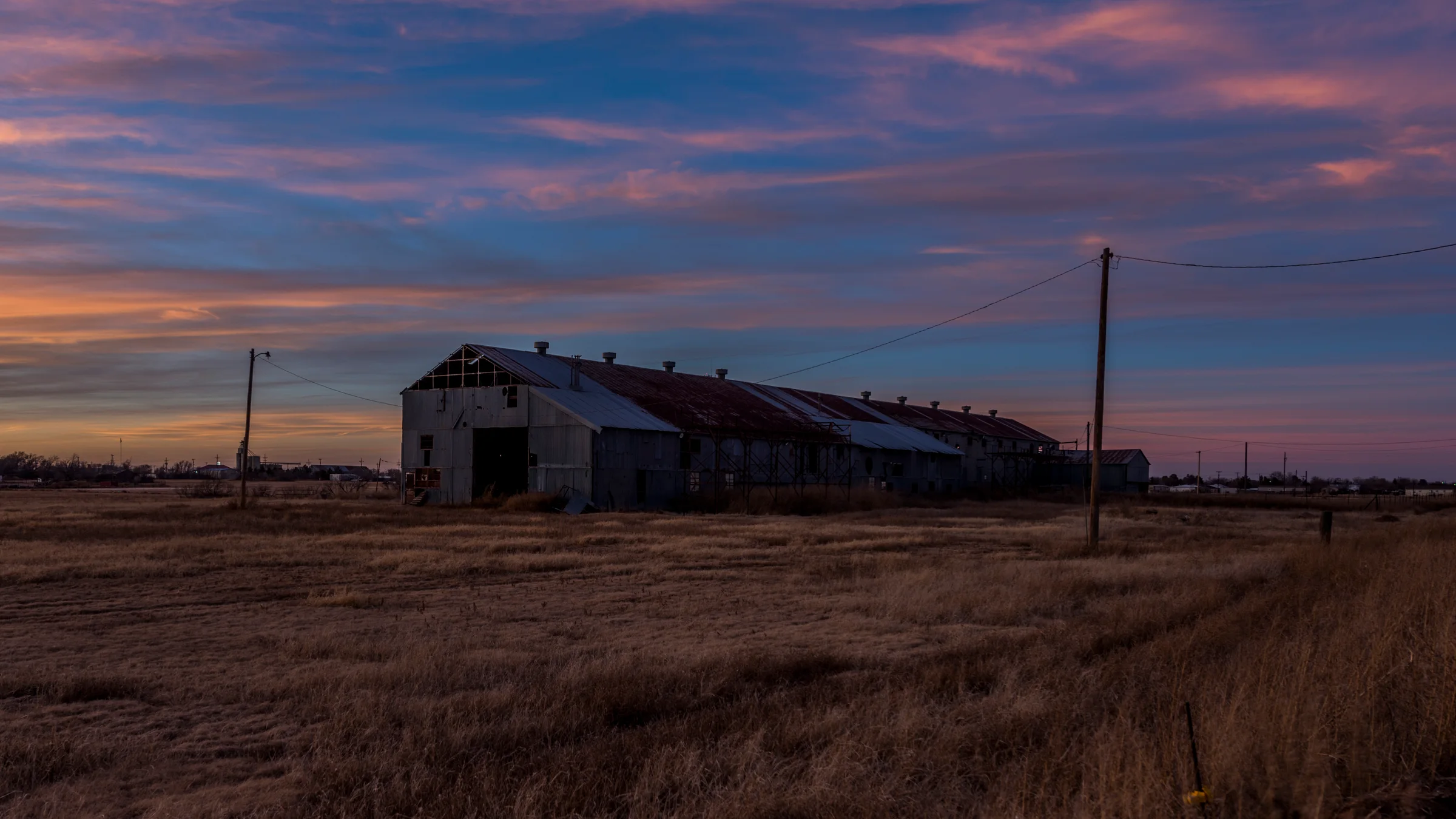 Gin at Sunset — Ralls, Crosby County, Texas